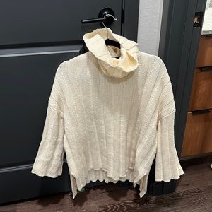 Zara turtleneck, cream, size S